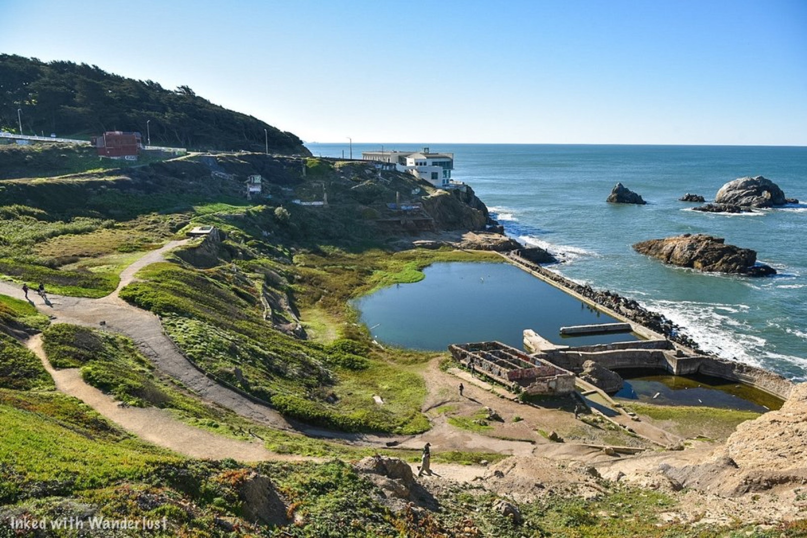 Coastal trail and lookout at Lands End